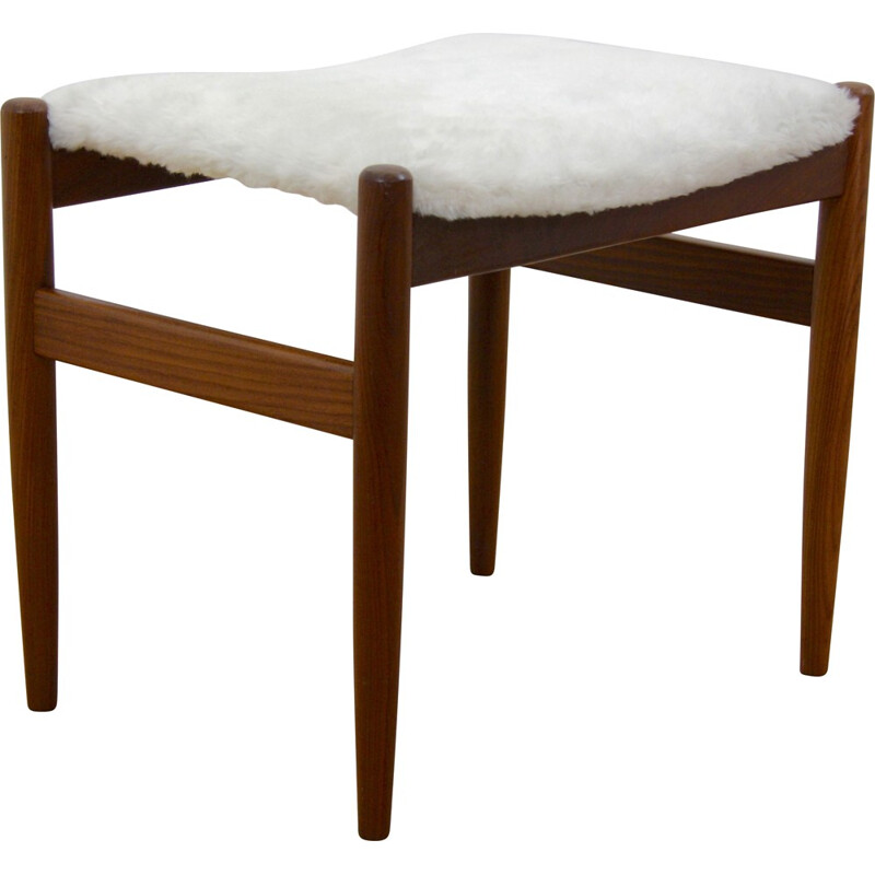 Tabouret scandinave Spøttrup en palissandre - 1960