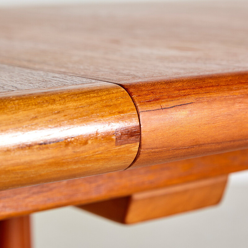 Vintage Oval Teak Extendable Dining Table from Dyrlund, Denmark 1960s