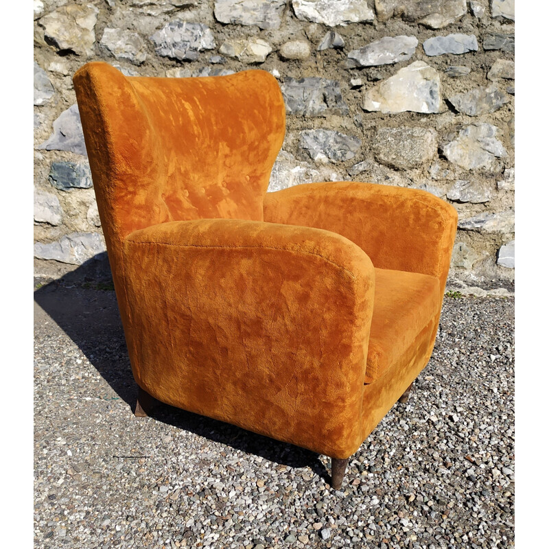 Pair of vintage Armchairs by Paolo Buffa, Italy 1940s