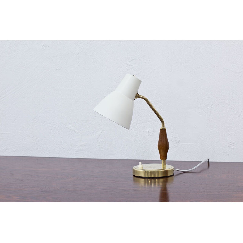 Lampe de bureau vintage par Hans Bergström pour ASEA, Suède 1950