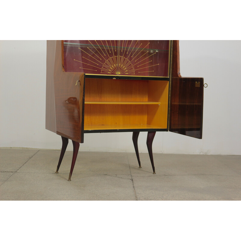 Buffet vintage en noyer, Italien 1960