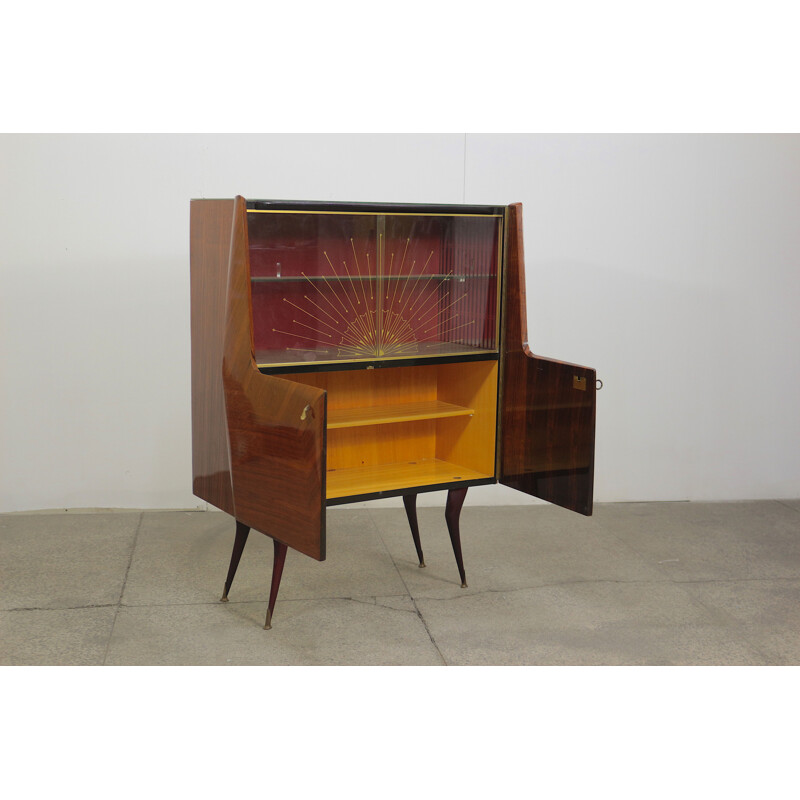 Vintage walnut buffet, Italian 1960s