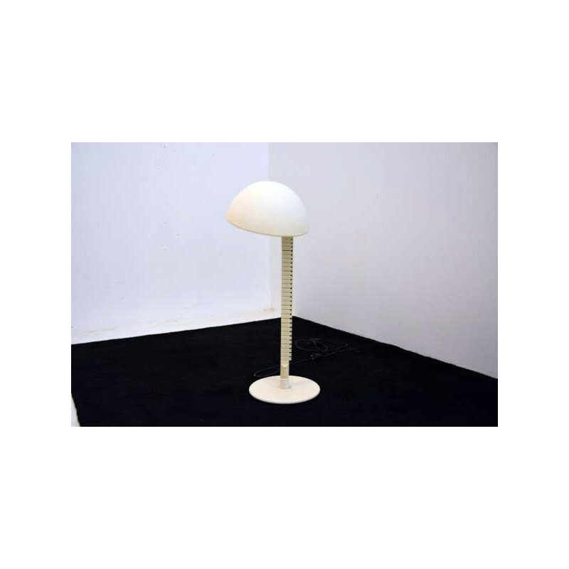 Lampadaire "Vertebre" italien en métal et plastique blanc, Elio MARTINELLI - 1970