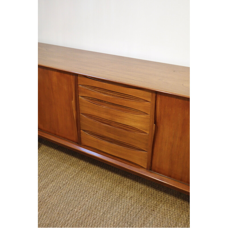 Vintage Arne Vodder's sideboard in light rosewood, Danish 1960s