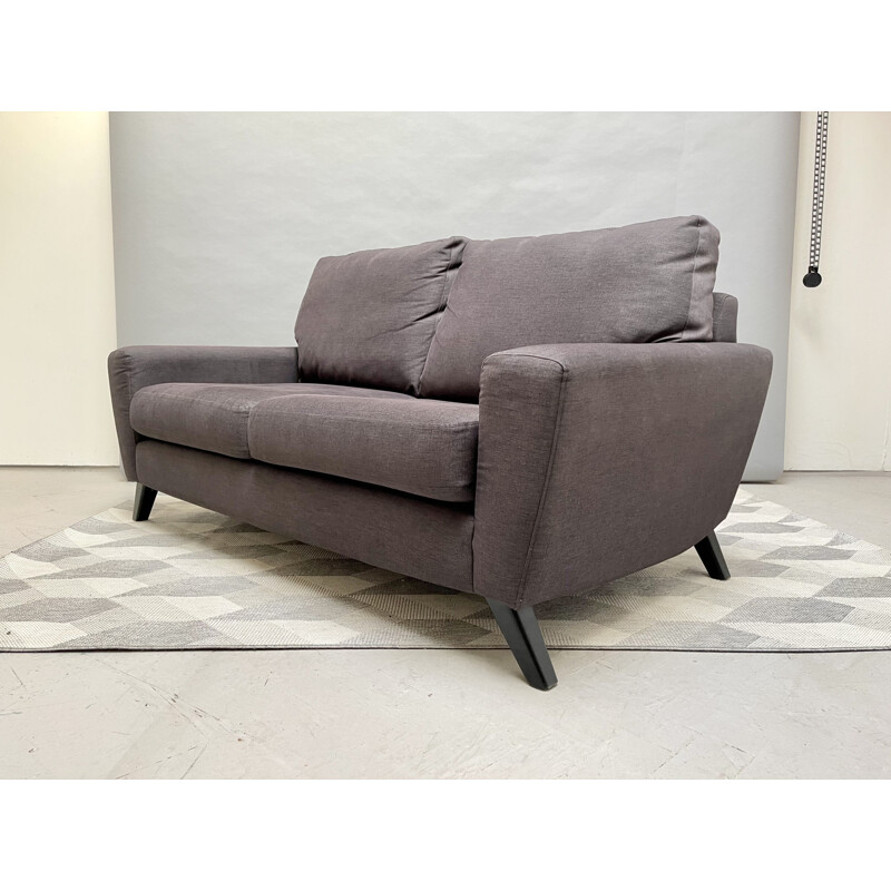 Vintage G Plan 2 Seater Sofa Settee Grey, UK