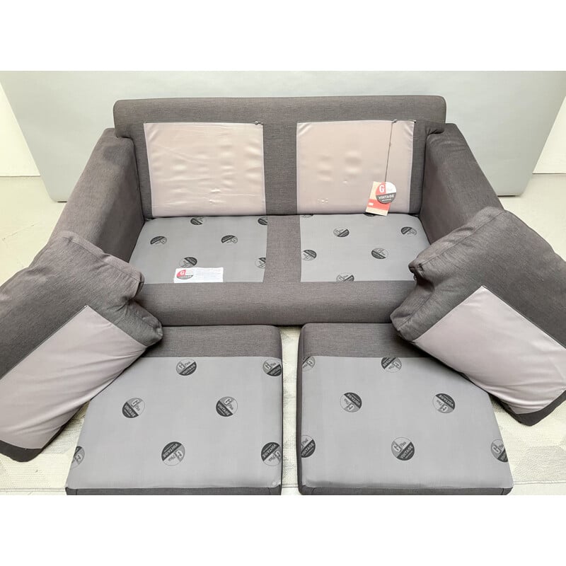 Vintage G Plan 2 Seater Sofa Settee Grey, UK