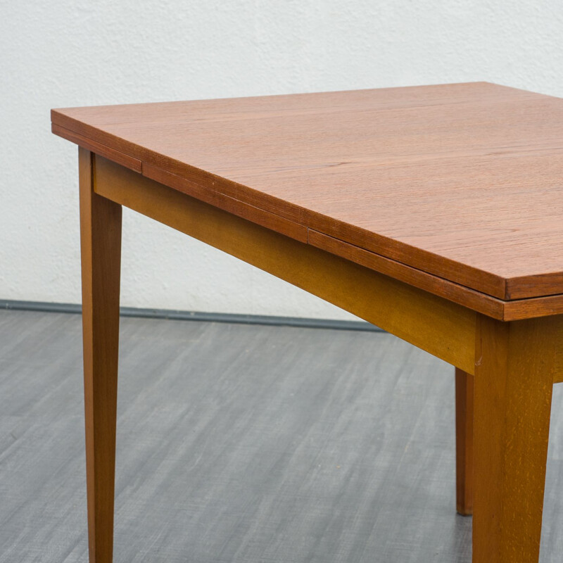 Table vintage en teck par Kondor, Scandinavian 1960