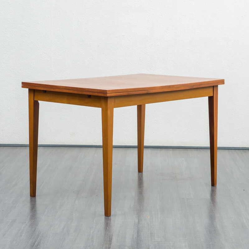 Table vintage en teck par Kondor, Scandinavian 1960