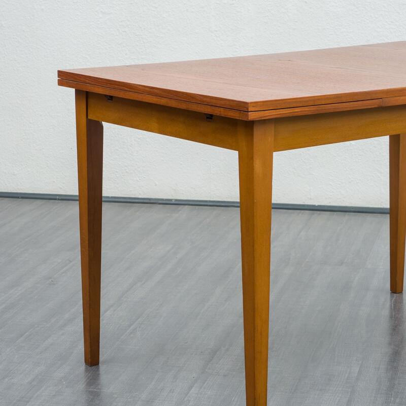 Table vintage en teck par Kondor, Scandinavian 1960