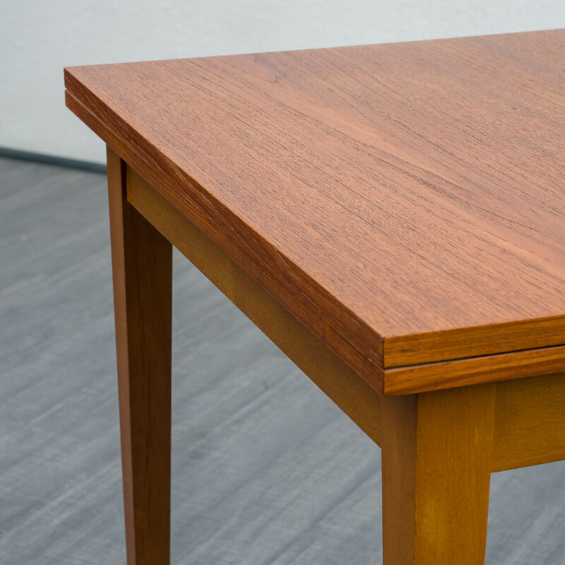 Vintage teak dining table by Kondor, Scandinavian 1960s