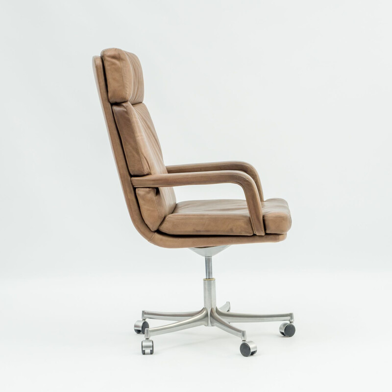 Vintage office chair Bernd Münzebrock by Walter Knoll 1970s