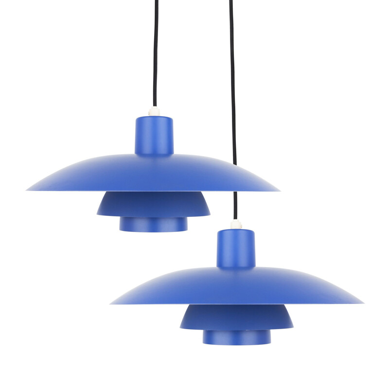 Pair of vintage pendant lamps PH 43 by Poul Henningsen & Louis Poulsen, Danish 1966s