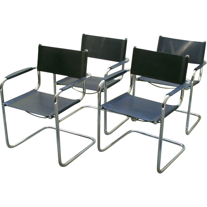 Conjunto de 4 cadeiras vintage de Mart Stam 1970