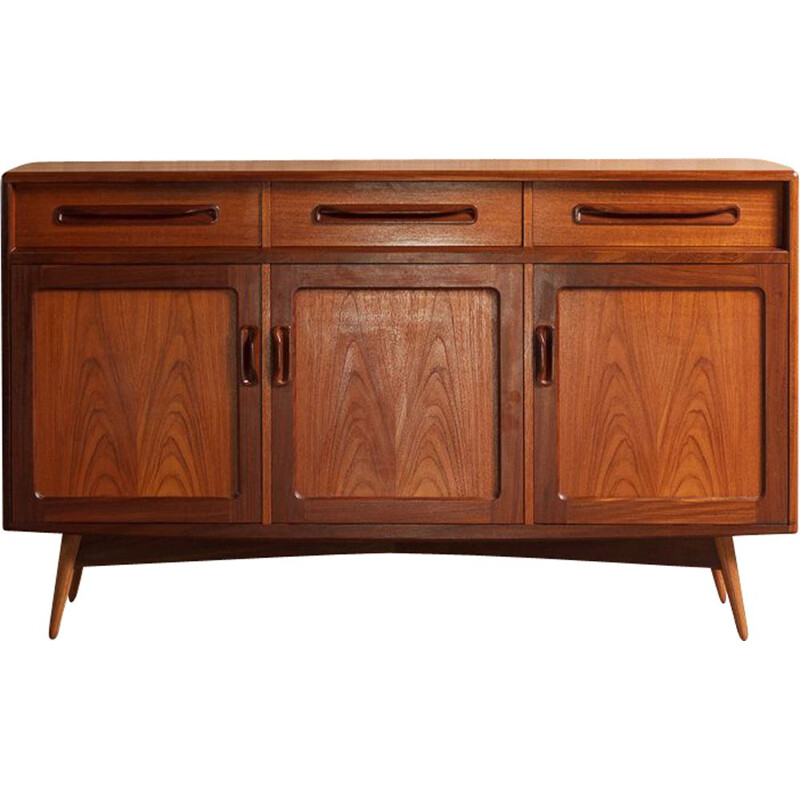 Vintage solid teak sideboard by Victor Wilkins for G-plan 1970s