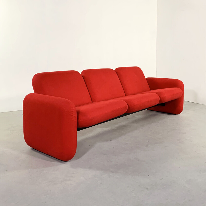 Vintage 3-Seater Chiclet Sofa by Ray Wilkes for Herman Miller 1970s