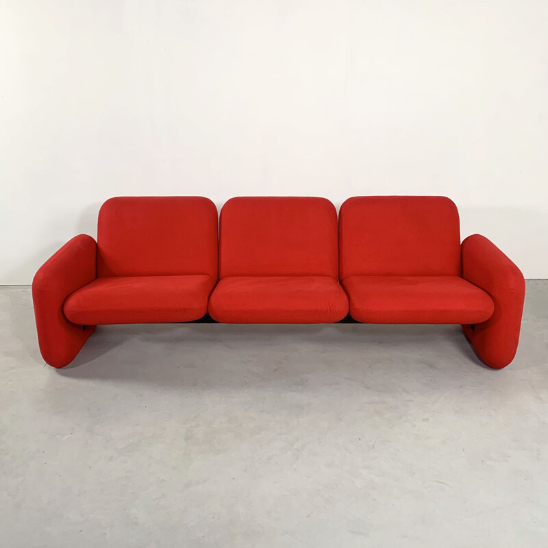 Vintage 3-Seater Chiclet Sofa by Ray Wilkes for Herman Miller 1970s