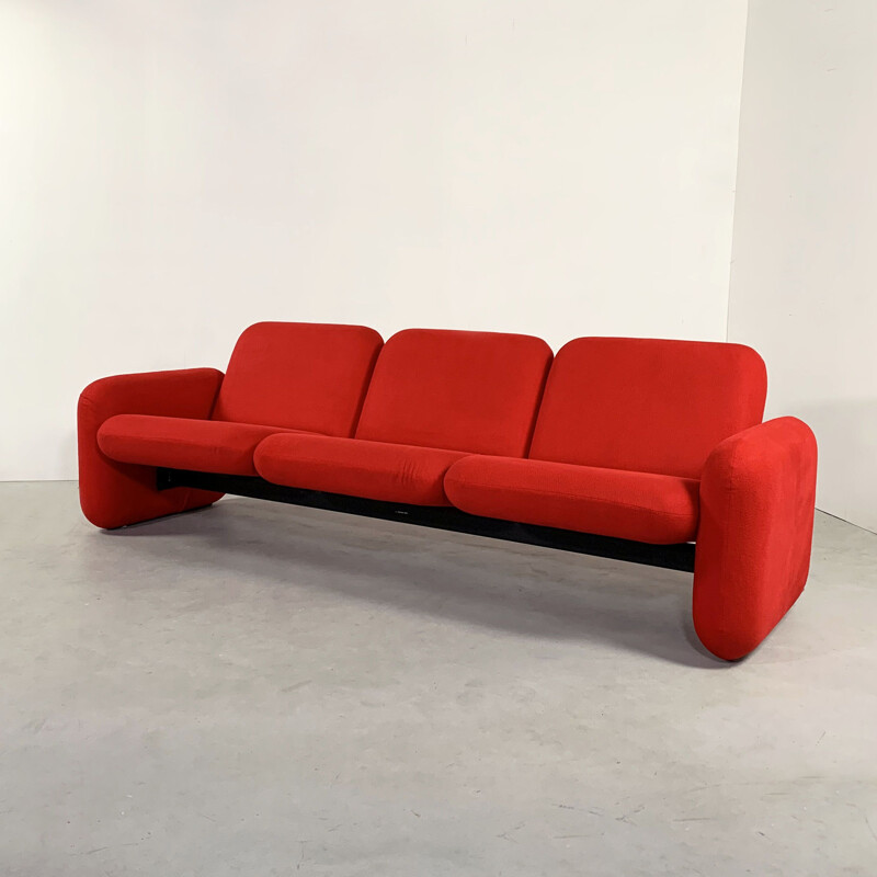 Vintage 3-Seater Chiclet Sofa by Ray Wilkes for Herman Miller 1970s