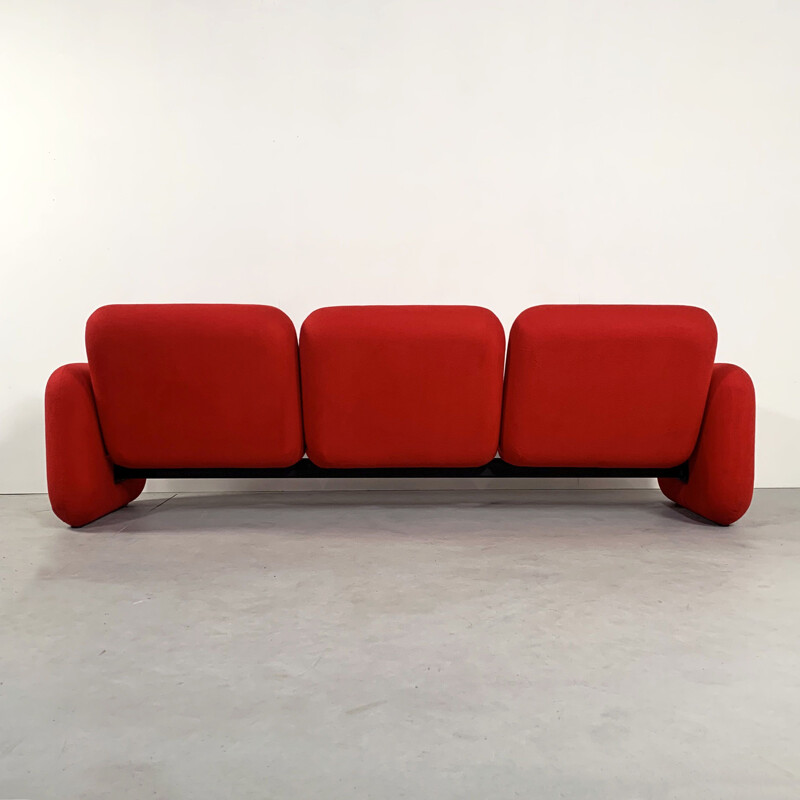 Vintage 3-Seater Chiclet Sofa by Ray Wilkes for Herman Miller 1970s