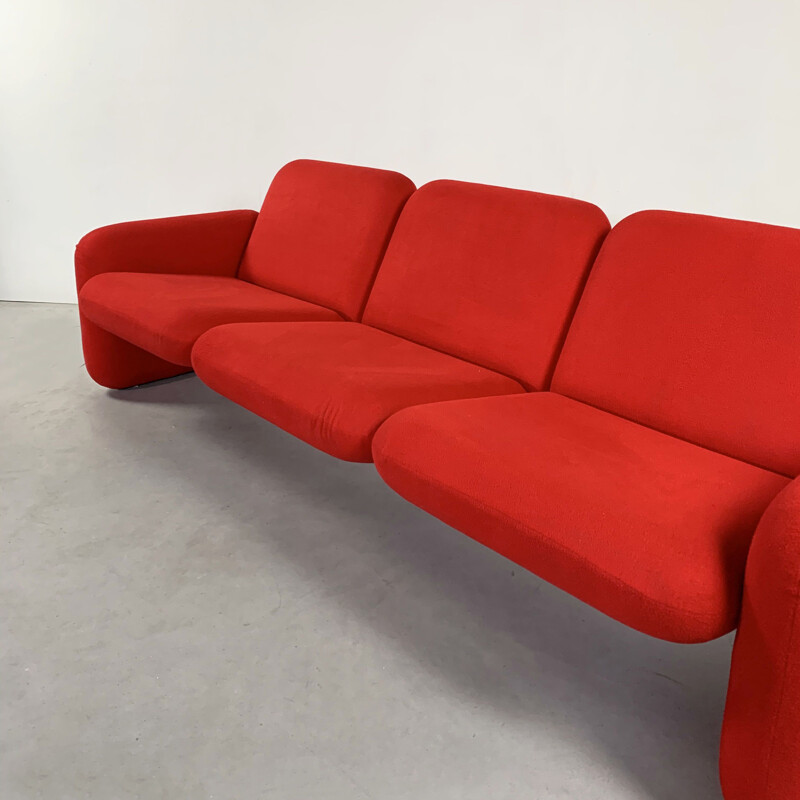 Vintage 3-Seater Chiclet Sofa by Ray Wilkes for Herman Miller 1970s