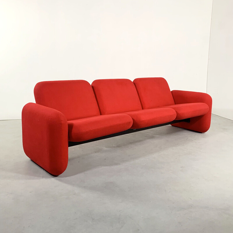 Vintage 3-Seater Chiclet Sofa by Ray Wilkes for Herman Miller 1970s