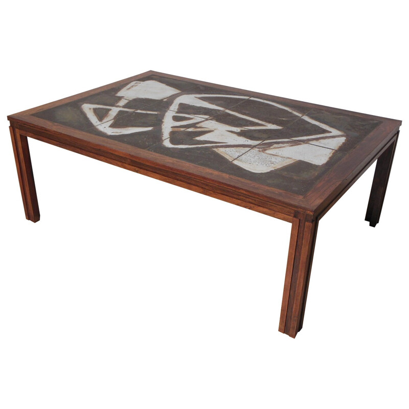 Scandinavian rosewood coffee table - 60