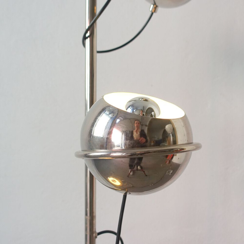 Vintage Eyeball Triple Light Floor Lamp by Goffredo Reggiani for Reggiani 1970s