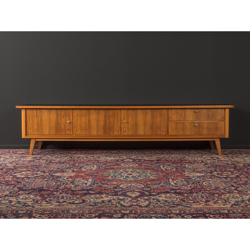 Vintage walnut Lowboard, Germany 1950s