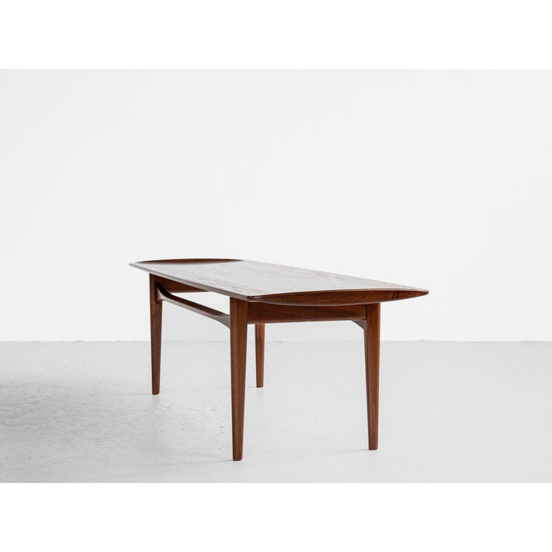 Vintage coffee table in teak by Tove & Edvard Kindt-Larsen for France & Daverkosen, Danish 1960s