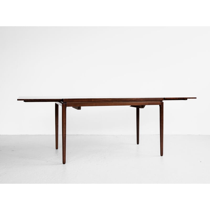 Vintage dining table in rosewood by Christian Linneberg, Danish 1960s