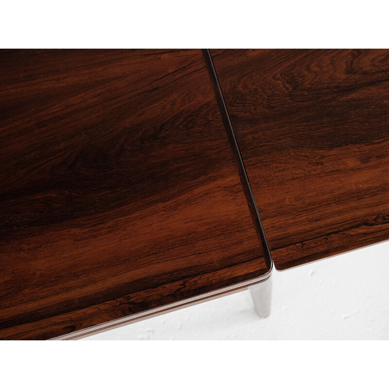 Vintage dining table in rosewood by Christian Linneberg, Danish 1960s