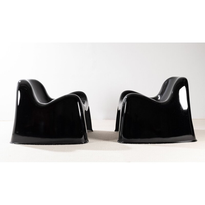Paire de fauteuils vintage de Sergio Mazza par Artemide, Milan 1968