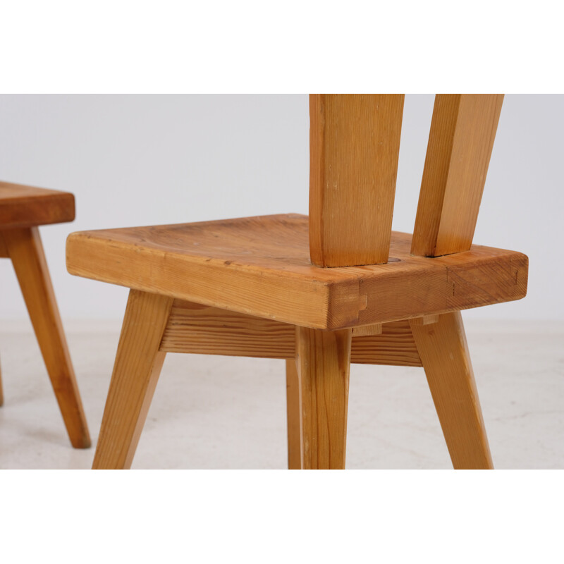 Vintage chair and stool by Christian Durupt Meribel 1960s