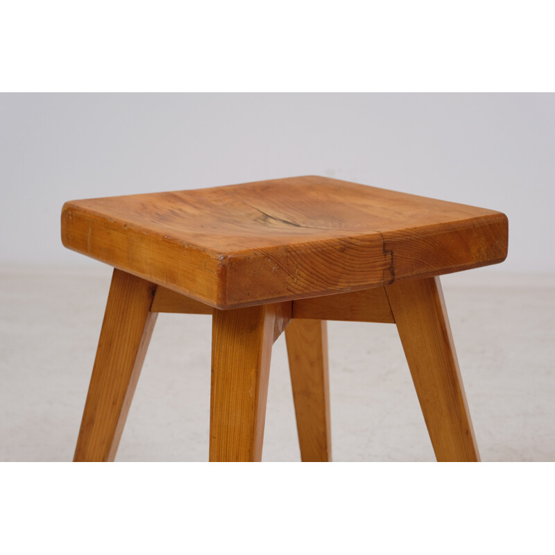 Vintage chair and stool by Christian Durupt Meribel 1960s