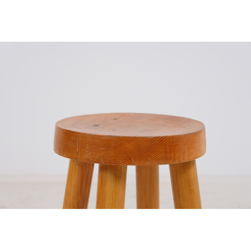 Vintage stool by Charlotte Perriand for the Meribel ski resort 1960s