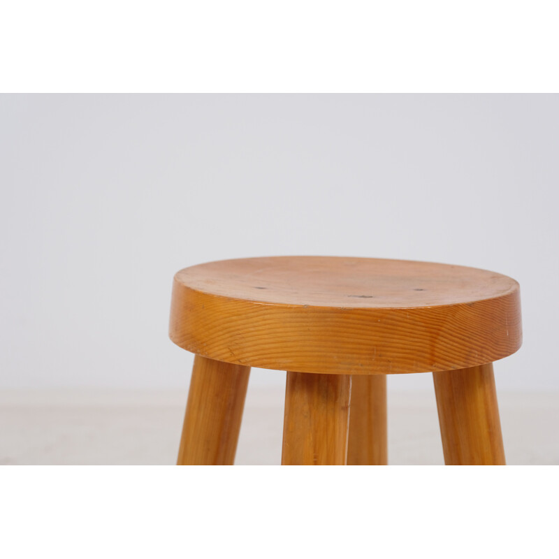 Vintage stool by Charlotte Perriand for the Meribel ski resort 1960s