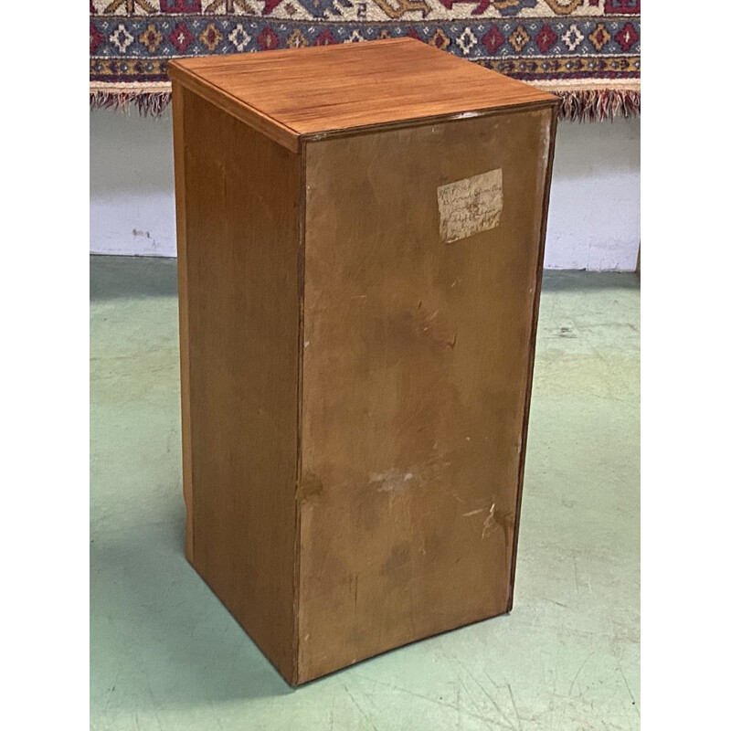 Vintage teak and oak bedside table 1970s