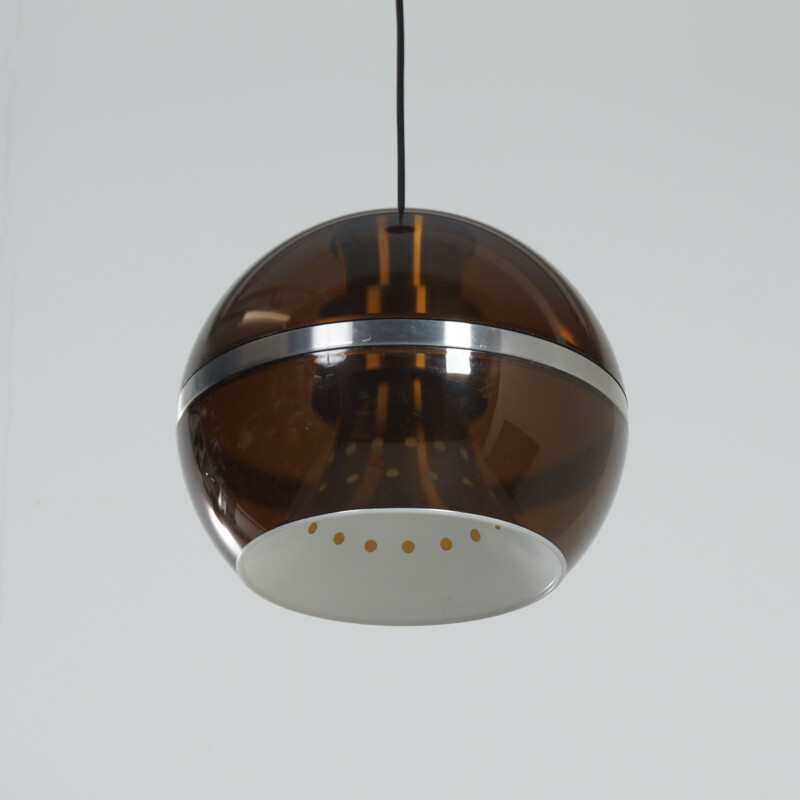 Large vintage Globe Pendant Lamp by Dijkstra Lamps, Dutch 1970s