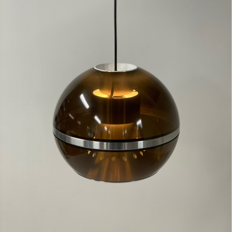 Large vintage Globe Pendant Lamp by Dijkstra Lamps, Dutch 1970s