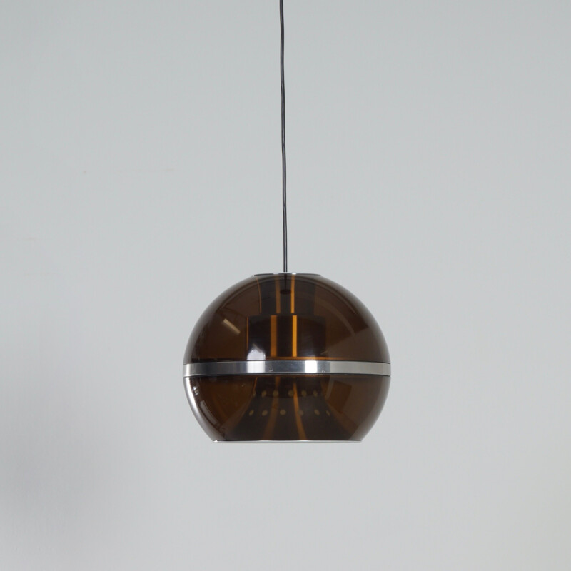 Large vintage Globe Pendant Lamp by Dijkstra Lamps, Dutch 1970s