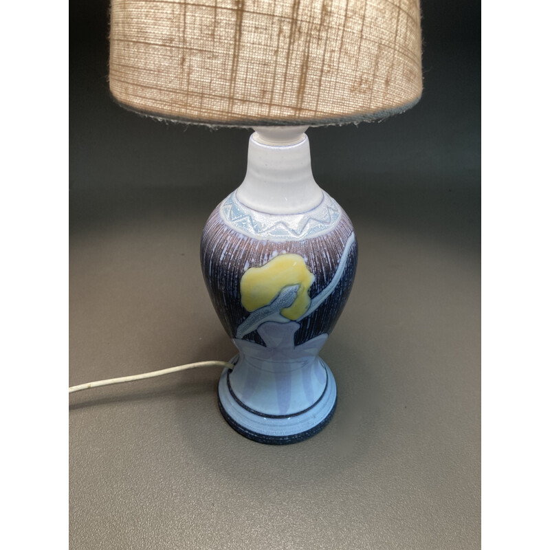 Vintage ceramic lamp, Scandinavian 1960s