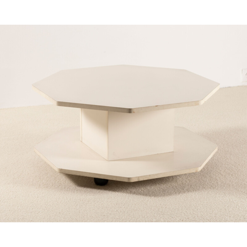 Vintage coffee table by Bernard Govin, France 1970s