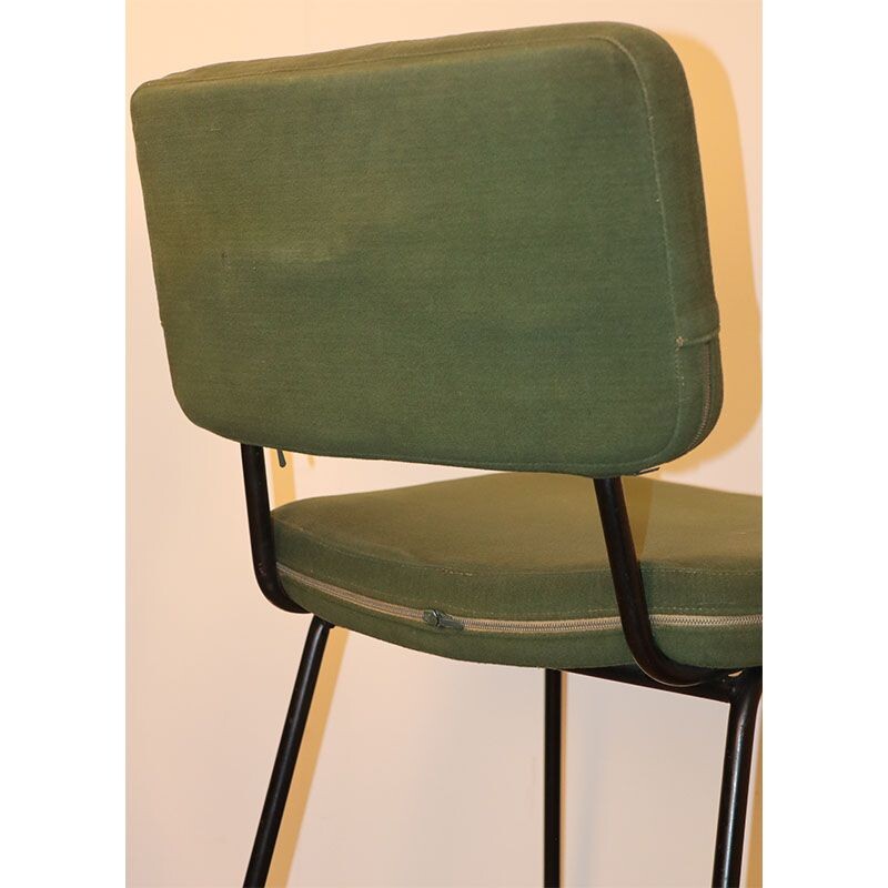 Pair of vintage André Simard chairs by Airborne, French 1960s