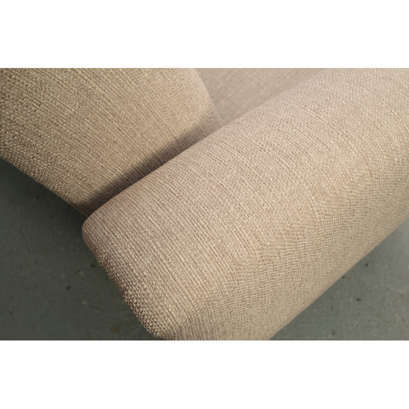 Convertible sofa in beige fabric - 1950s