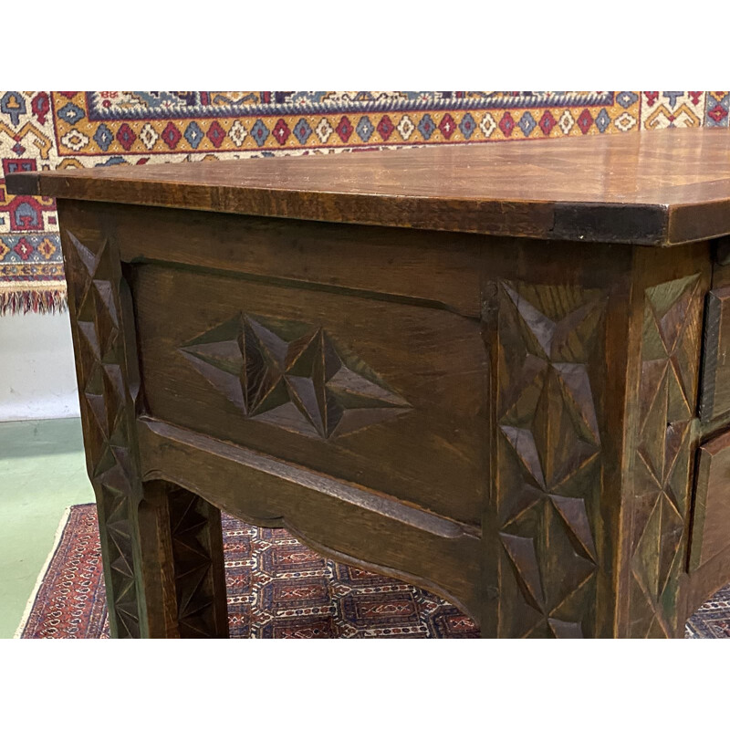 Vintage Neo-Breton desk in oak 1950s