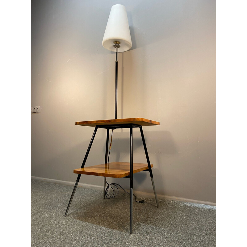 Vintage Lamp on an asymmetric table two tops 1960s