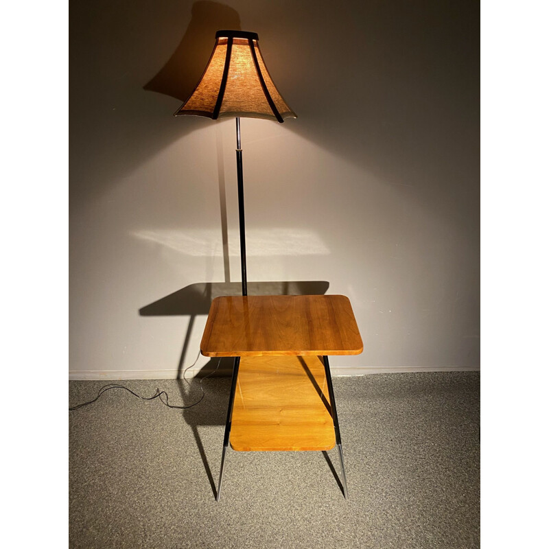 Vintage Lamp on an asymmetric table two tops 1960s