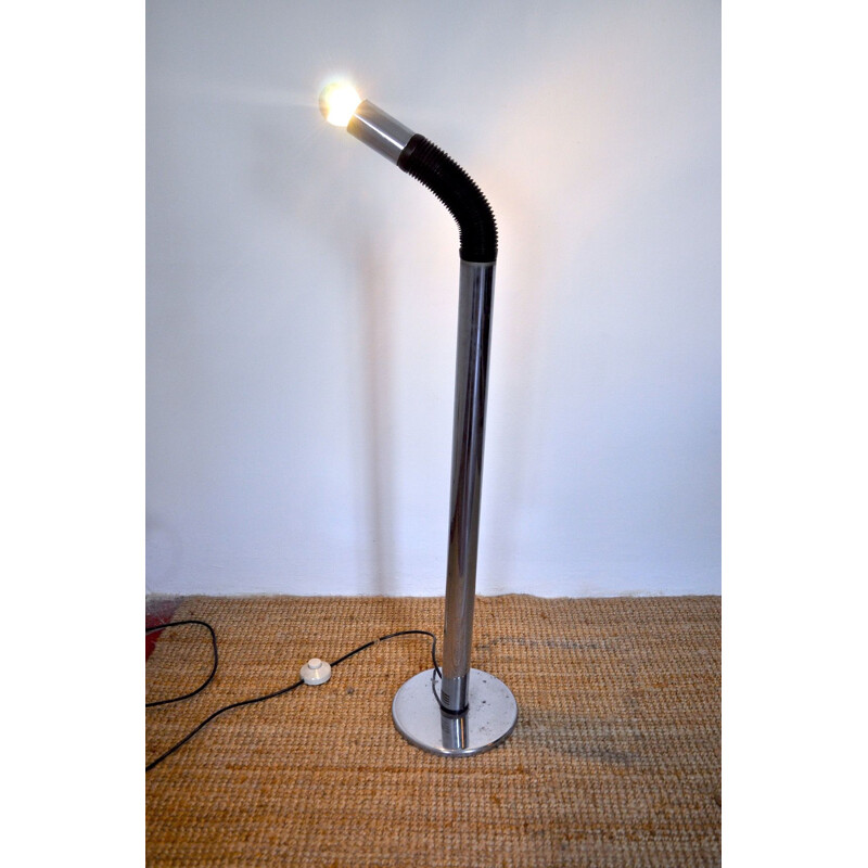 Vintage Bendi floor lamp by E. Bellini for Targetti Sankey, Italy 1970s