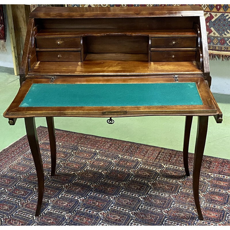 Vintage Louis XV cherry wood desk 1950s