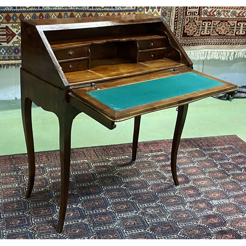 Vintage-Schreibtisch bonheur du jour Louis XV aus Kirschholz 1950