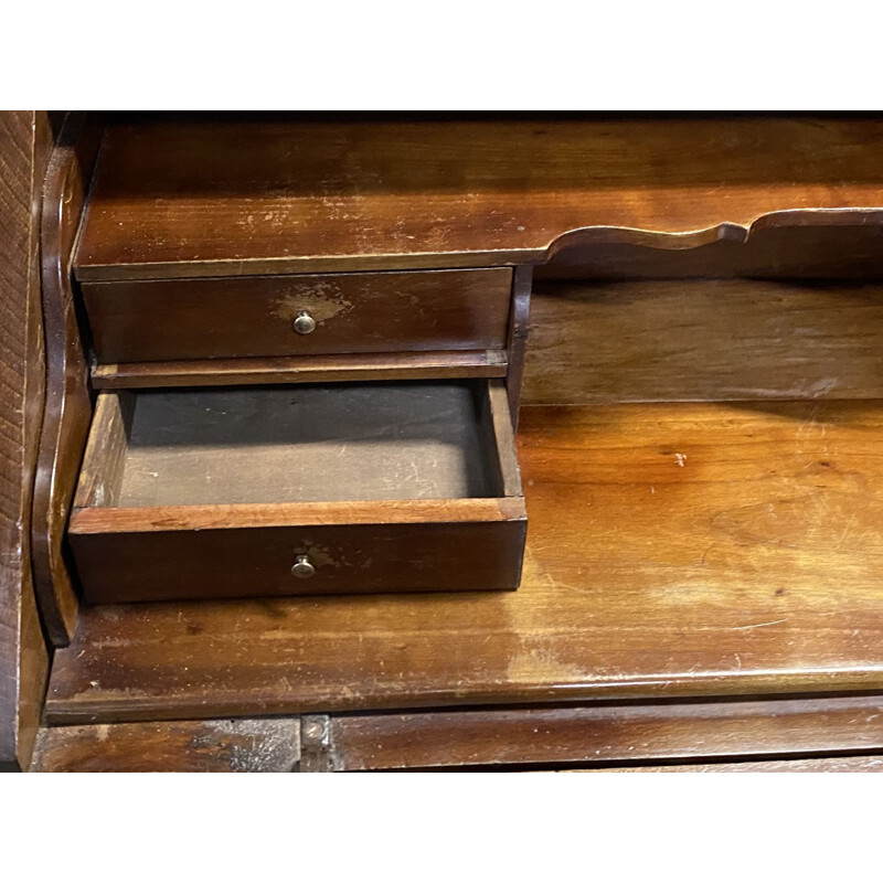 Vintage Louis XV cherry wood desk 1950s